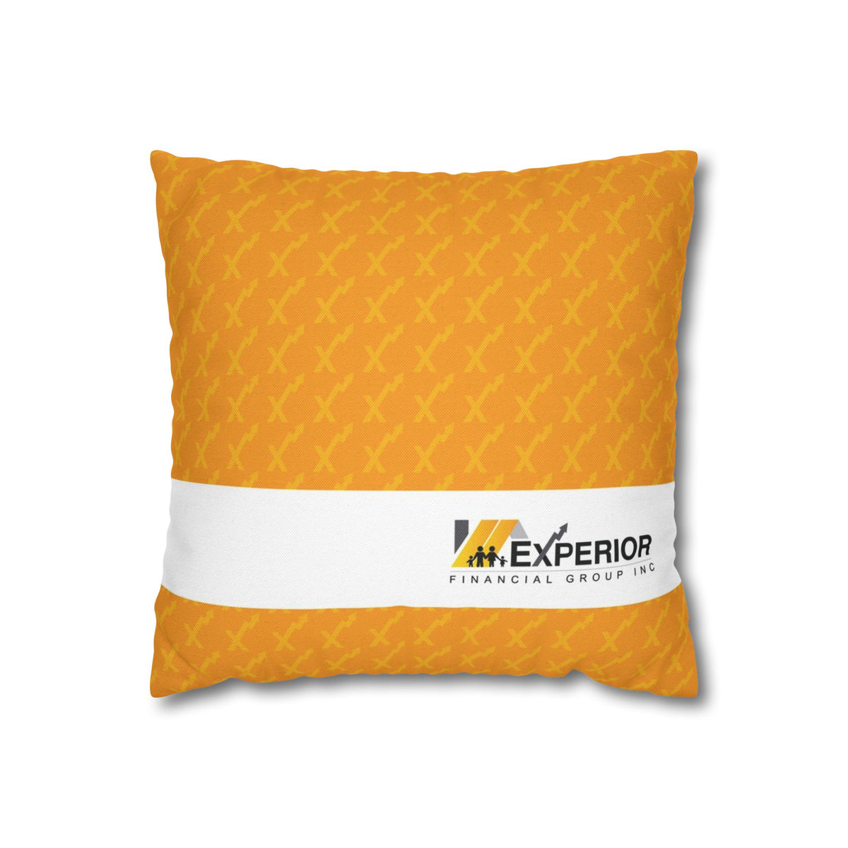 Spun Polyester Square Pillowcase, Orange
