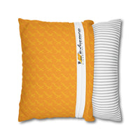 Spun Polyester Square Pillowcase, Orange