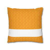 Spun Polyester Square Pillowcase, Orange