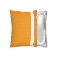 Spun Polyester Square Pillowcase, Orange