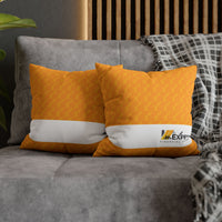 Spun Polyester Square Pillowcase, Orange