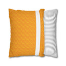 Spun Polyester Square Pillowcase, Orange