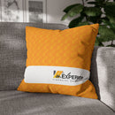 Spun Polyester Square Pillowcase, Orange