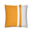 Spun Polyester Square Pillowcase, Orange