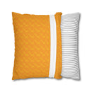 Spun Polyester Square Pillowcase, Orange