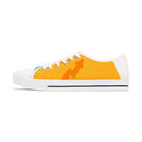 Women's Low Top Sneakers, Blue and Yellow