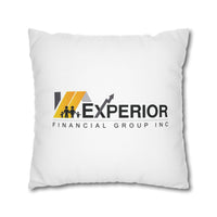 Spun Polyester Square Pillowcase, Yellow and White