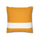 Spun Polyester Square Pillowcase, Orange