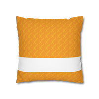 Spun Polyester Square Pillowcase, Orange