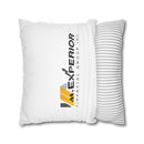 Spun Polyester Square Pillowcase, Yellow and White