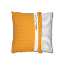 Spun Polyester Square Pillowcase, Orange