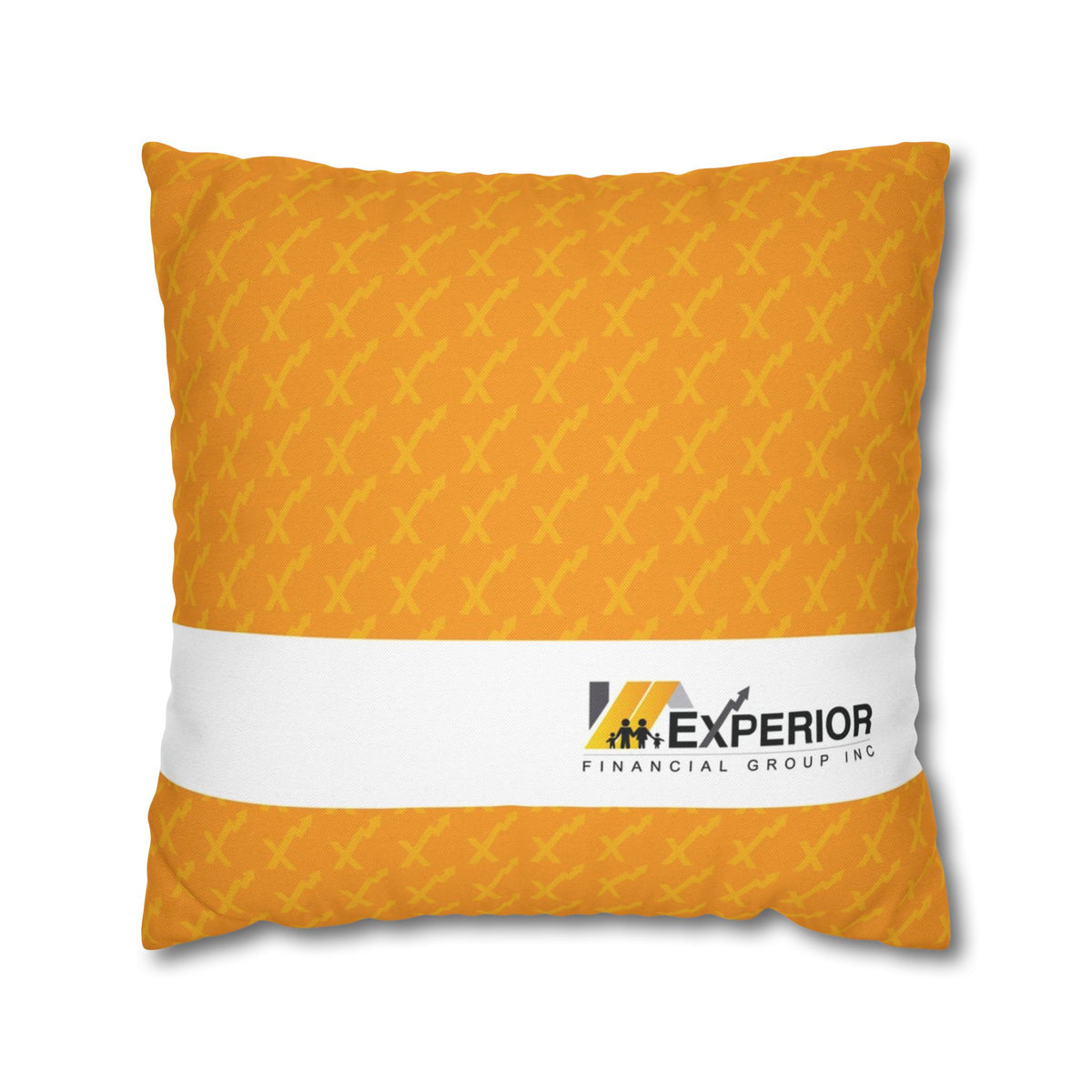 Spun Polyester Square Pillowcase, Orange