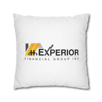 Spun Polyester Square Pillowcase, Yellow and White