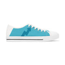 Women's Low Top Sneakers, Blue and Yellow