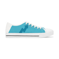 Women's Low Top Sneakers, Blue and Yellow