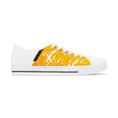Women's Low Top Sneakers, Yellow Gradient
