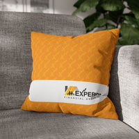 Spun Polyester Square Pillowcase, Orange