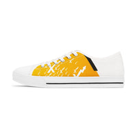Women's Low Top Sneakers, Yellow Gradient