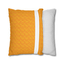 Spun Polyester Square Pillowcase, Orange