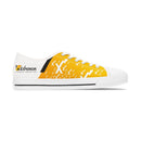 Women's Low Top Sneakers, Yellow Gradient