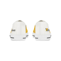 Men's Low Top Sneakers, Yellow Gradient