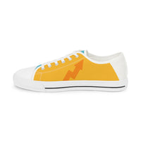 Men's Low Top Sneakers, Blue and Yellow