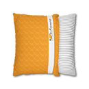 Spun Polyester Square Pillowcase, Orange