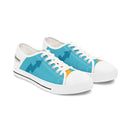 Women's Low Top Sneakers, Blue and Yellow
