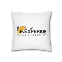 Spun Polyester Square Pillowcase, Yellow and White