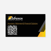 US Business Cards with QR and Image