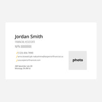 US Business Cards with QR and Image