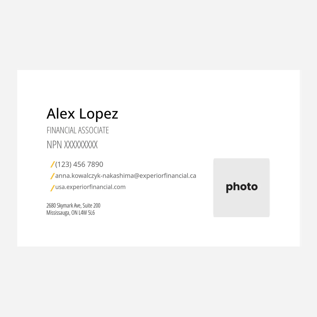 SP US Business Cards with QR and Image