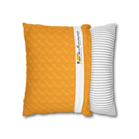 Spun Polyester Square Pillowcase, Orange