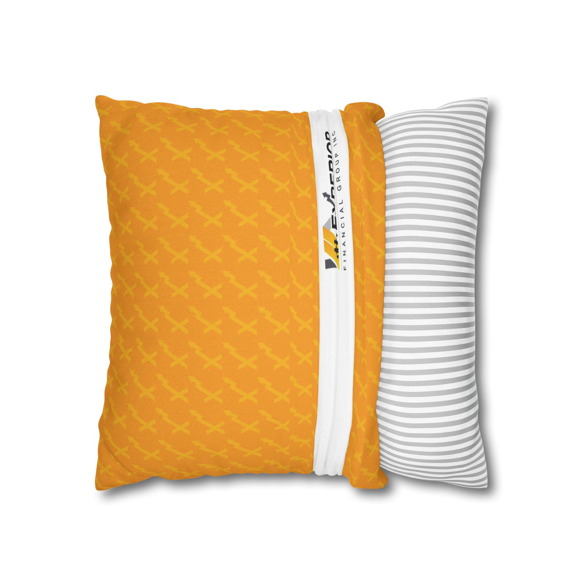 Spun Polyester Square Pillowcase, Orange