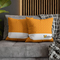 Spun Polyester Square Pillowcase, Orange
