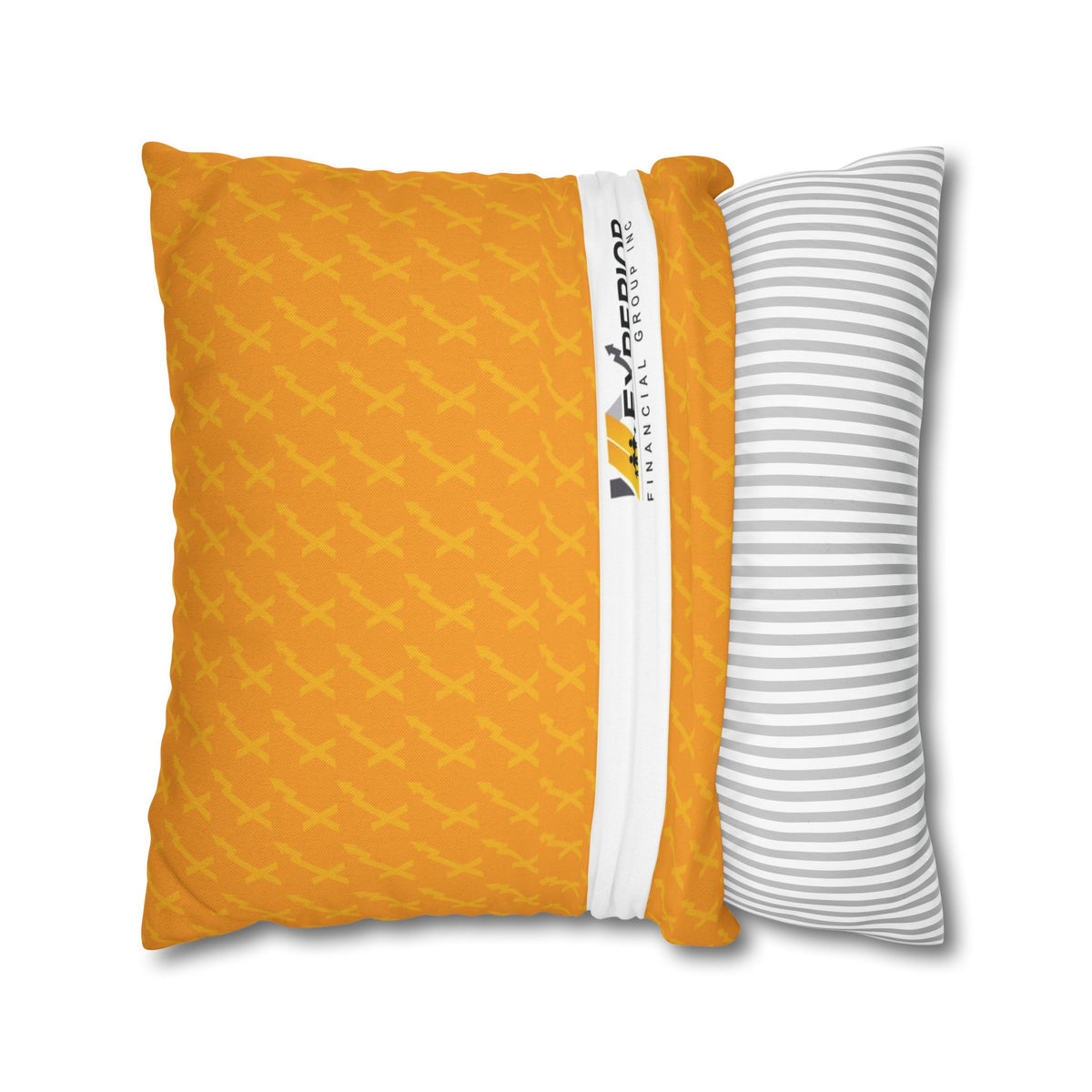 Spun Polyester Square Pillowcase, Orange