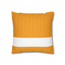 Spun Polyester Square Pillowcase, Orange