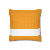 Spun Polyester Square Pillowcase, Orange