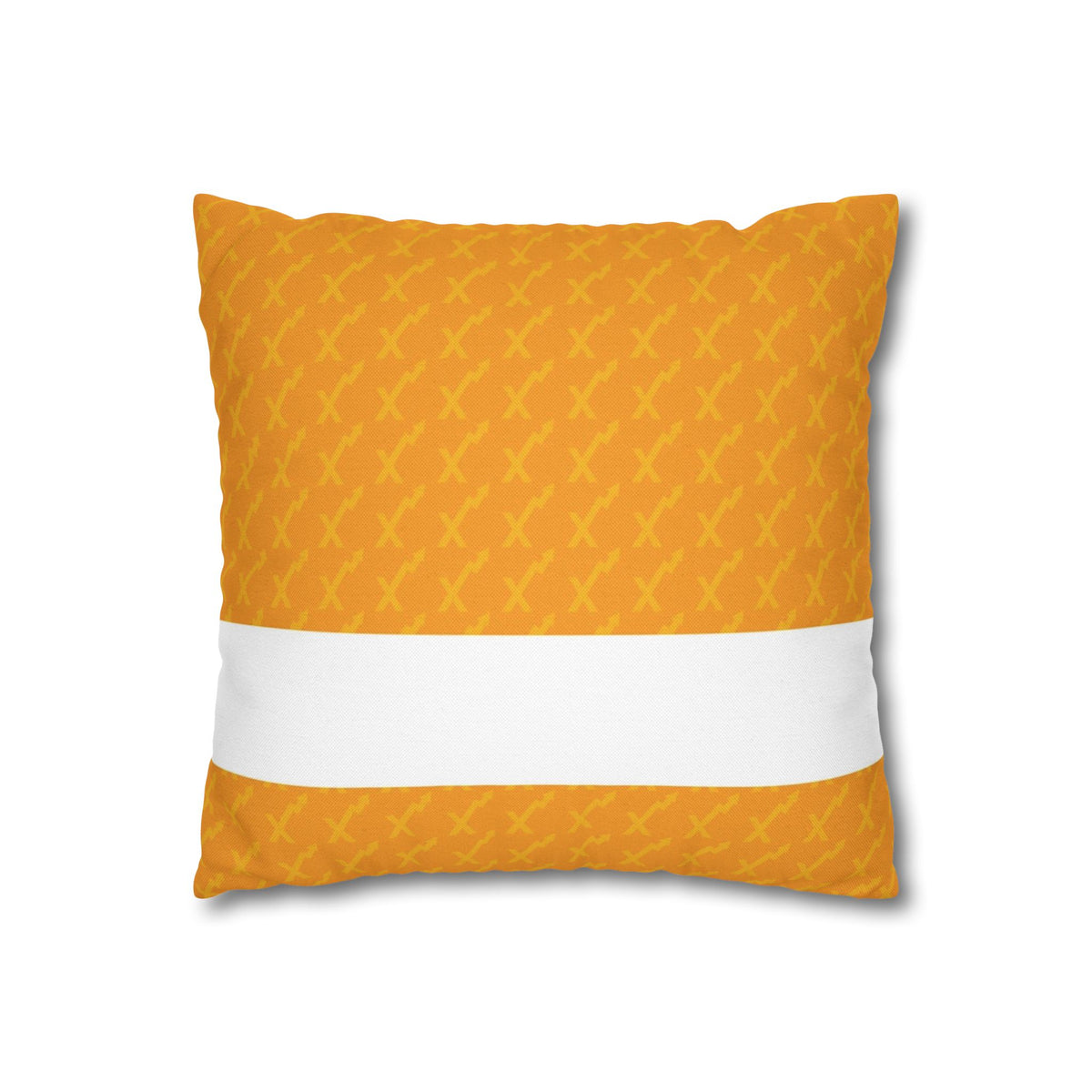Spun Polyester Square Pillowcase, Orange