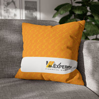 Spun Polyester Square Pillowcase, Orange