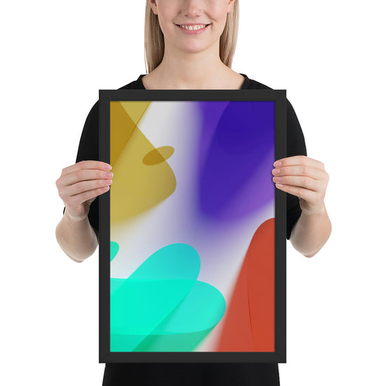 Framed photo paper poster