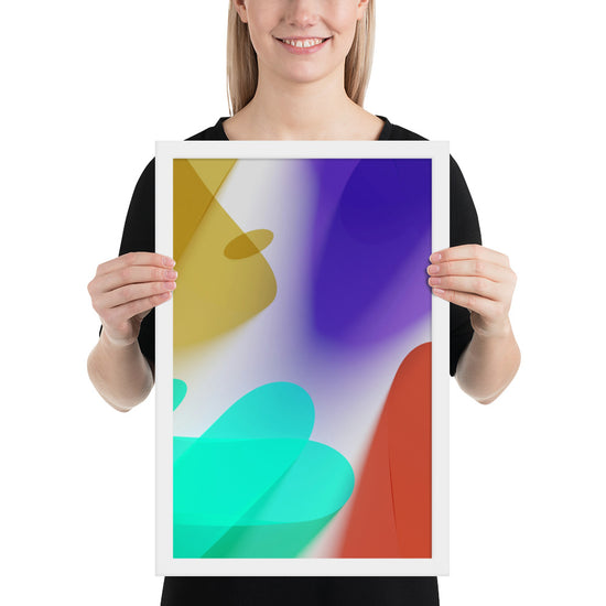 Framed photo paper poster