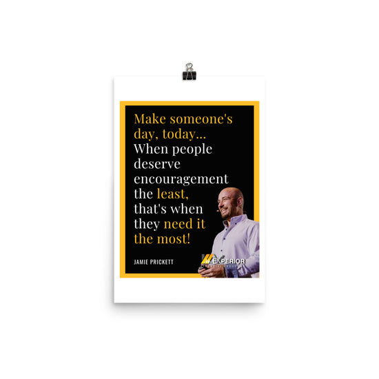 Jamie Prickett Quote Poster