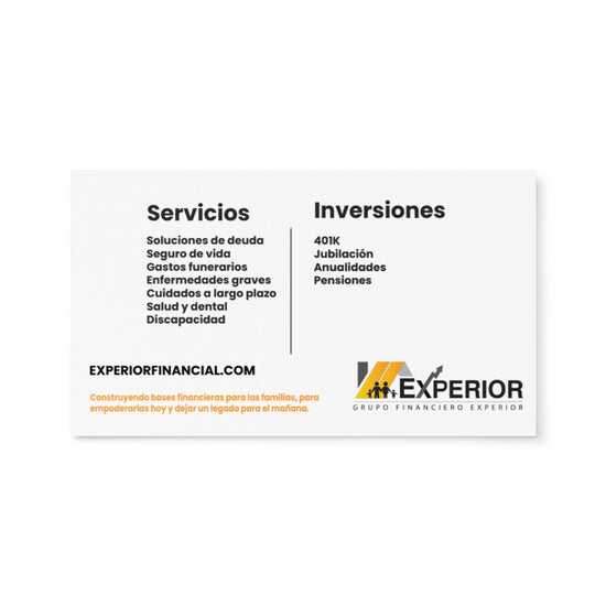 Spanish Business Cards (With Headshot)